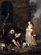 Gabriel Metsu The Poultry Seller oil painting on canvas